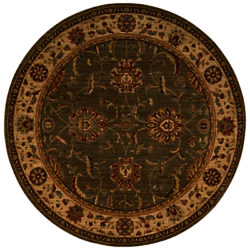 Living Treasures Rug, Dia.178cm Green